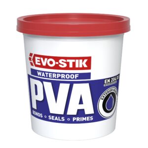 1 litre evo-stik waterproof pva building glue primer sealer waterproofer admixture 123601