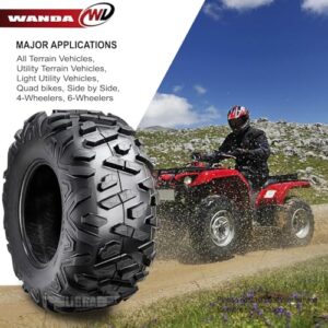 WANDA Set 2 ATV UTV Tires 25X10-12 25X10X12 6PR Bighorn Style