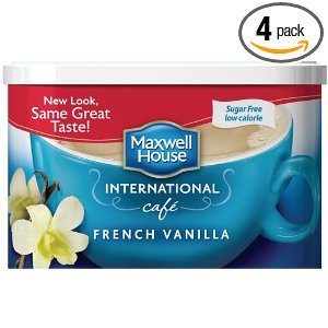 Maxwell International Cafe Cafe-Style Sugar Free French Vanilla Cafe Beverage Mix 4 OZ (Pack of 16)