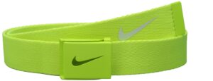 nike men's tech essential web belt, volt, one size