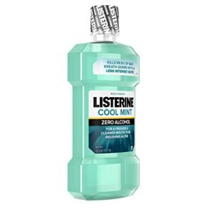 Listerine Zero Clean Mint Mouthwash for Fresher Breath and Good Oral Hygiene,1.5L