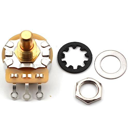 CTS 250k Pots for Guitars, Basses, Solid Shaft, 450g, The Art of Tone 10% Audio taper guitar Potentiometers, 2x (Pair)