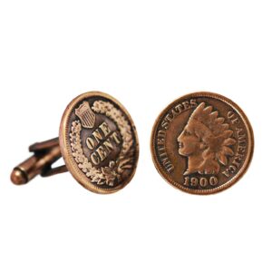 american coin treasures copper indian head penny cuff links