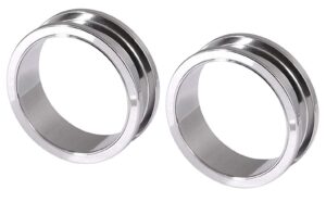 zaya body jewelry pair of steel screw ear stretching tunnels gauges plugs 28mm 30mm 32mm 35mm 47mm 2 inches (35mm 1 3/8")