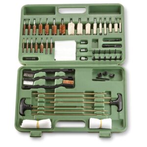 guide gear gun cleaning kit supplies universal - 62 pieces - rifle, pistol, handgun, shotgun, and muzzleloaders