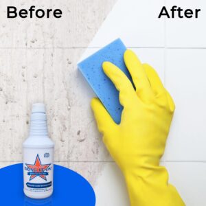 Grout Cleaner, Hard Water Stain Remover, Remove Spots on Shower Door, Clean Tile, Fiberglass, Windows, Grout Lines Bring It On Cleaner 16 Ounce