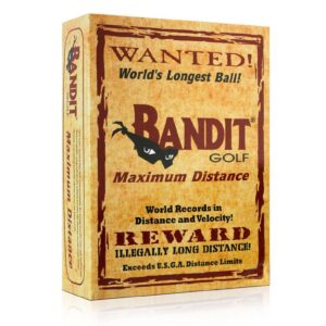 Bandit Maximum Distance Golf Balls, (One Dozen, White)