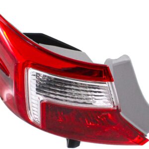 Evan Fischer Driver Side, Outer Tail Light Compatible with 2012-2014 Toyota Camry - TO2804114