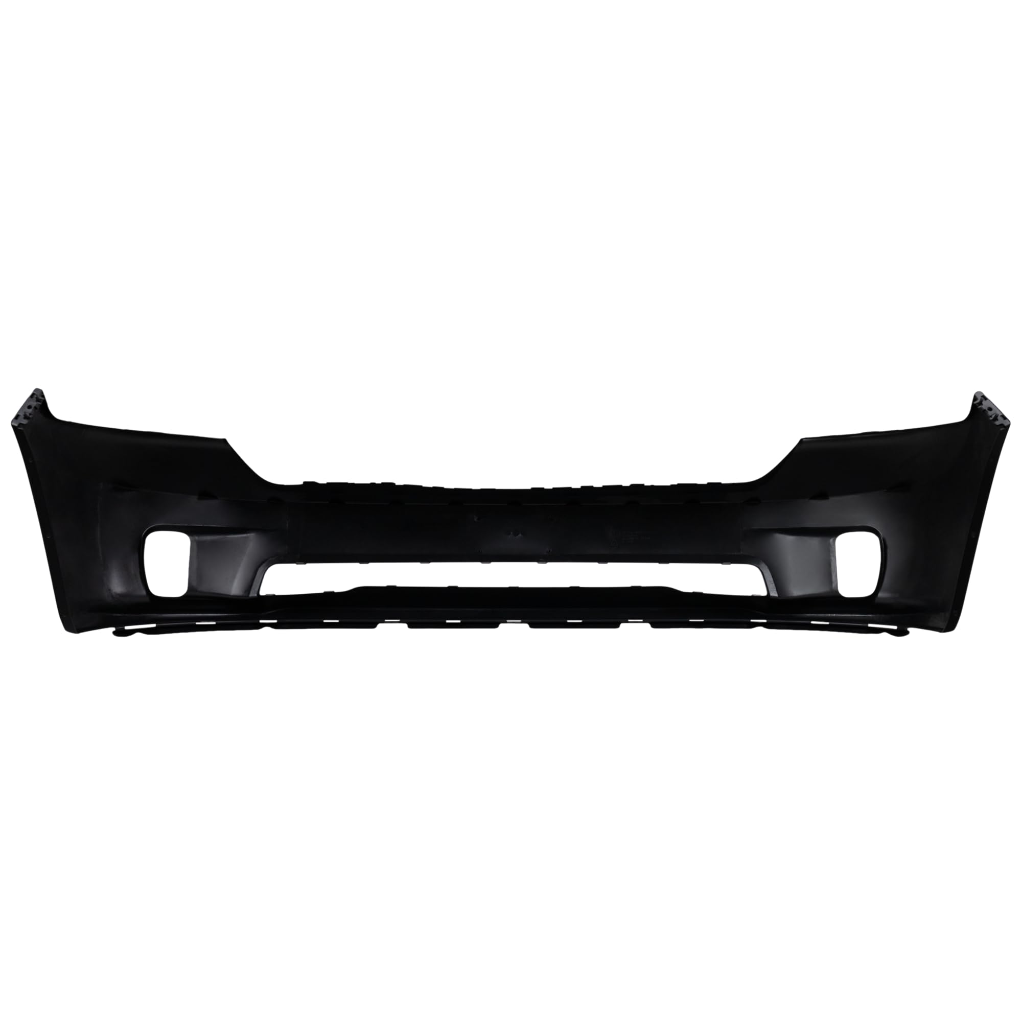 Evan Fischer Front Bumper Cover Compatible With 2013-2018 Ram 1500, Fits 2019-2023 1500 Classic, Primed For Models With One Piece Bumper Type, Ram Logo on Grille, With Fog Light Holes