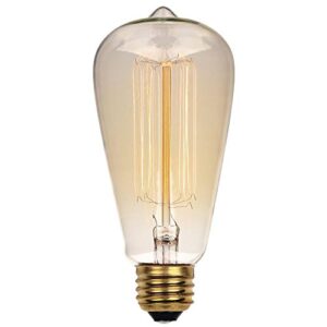 westinghouse 0413200 60 watt st20 amber timeless vintage inspired bulb with medium base