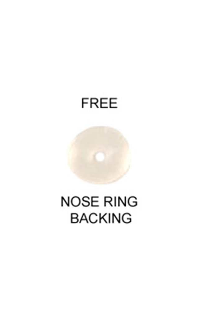 316L Surgical Steel Gold-Tone Micro Nose Screw Ring 1.5mm Ball 20G