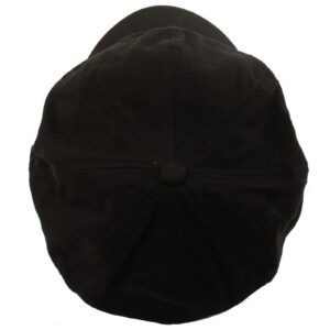 Summer 100% Cotton Plain Blank 8 Panel Newsboy Gatsby Apple Cabbie Cap Hat Black