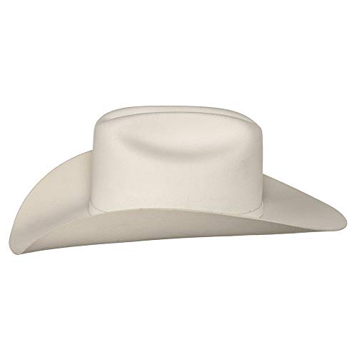 RESISTOL Men's 2X Pageant Wool Felt Cowboy Hat White 7 1/4