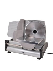 kalorik professional grade food slicer, safety guard, easy clean, no tool required.