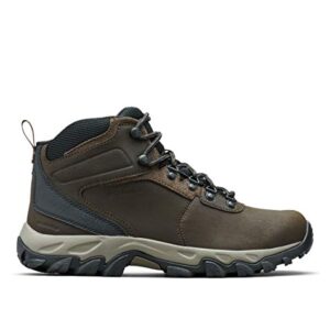 Columbia mens Newton Ridge Plus Ii Waterproof Boot Hiking Shoe, Cordovan/Squash, 10.5 US