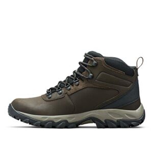 Columbia mens Newton Ridge Plus Ii Waterproof Boot Hiking Shoe, Cordovan/Squash, 10.5 US