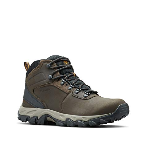 Columbia mens Newton Ridge Plus Ii Waterproof Boot Hiking Shoe, Cordovan/Squash, 10.5 US