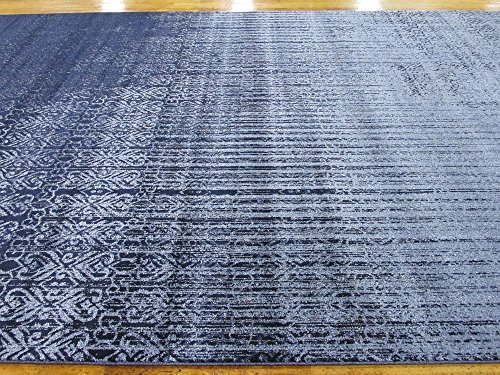 Unique Loom Del Mar Collection Area Rug - Jennifer (10' 6" x 16' 5" Rectangle, Blue/ Navy Blue)