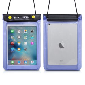 WALNEW Universal Waterproof eReader Protective Case Cover for Amazon All-New Kindle 2022/Kindle Paperwhite/Oasis/Keyboard/Kindle Fire 7, iPad Mini, Kobo Clara/Nia and more, Blue