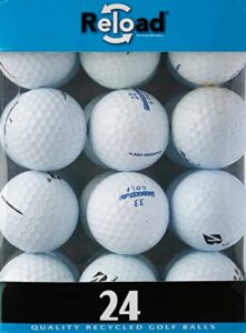 reload recycled golf balls (24-pack) of bridgestone golf balls, white