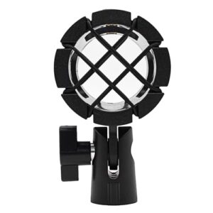 Eggsnow Microphone Shock Mount Clip Universal Mic Holder Stand Anti Vibration for AKG D230 Senheisser ME66 Rode NTG-2 NTG-1 Audio-Technica AT-875R