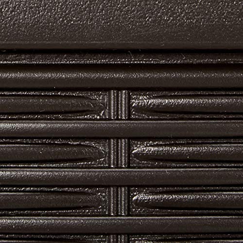 Rubbermaid Decorative Outdoor Storage Cabinet (123 Gal), Weather Resistant, Dark Brown, Organization for Home/Backyard/Pool Chemicals/Toys/Garden Tools/Porch/Patio Cushions