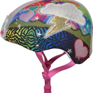 Raskullz Girls Loud Cloud Sparklez Helmet , Loud Cloud Ages 5+ (Adjustable)