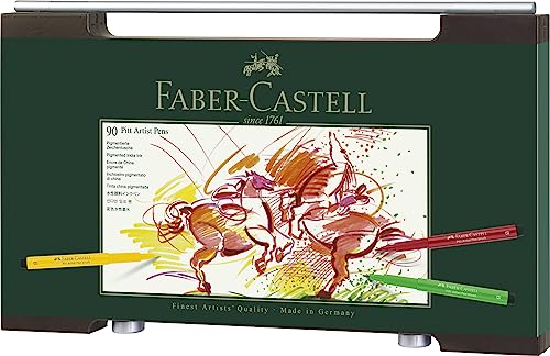 Faber-Castell Pitt Artist Wooden Box, Pack of 90