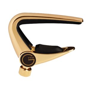 g7th newport 6 string capo, gold plated (g7npgd)