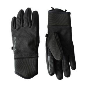 manzella women's all elements 3.0 cold weather sports glove, waterproof, windproof, touchscreen capable, black, medium