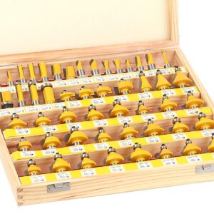 YONICO Router Bits Set 50 Bit 1/2-Inch Shank 17502