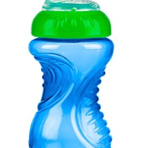 Nuby 2 Pack No Spill Cup, 10 Ounce, Blue - Green