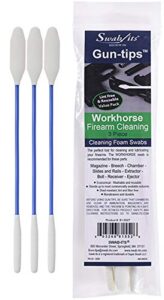 swab-its made in the usa - 8" double-ended workhorse gun-tips firearm cleaning swabs: 81-5527