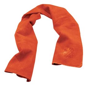 Ergodyne Chill Its 6602 Cooling Towel, Long Lasting Cooling Relief Orange 29.50" x 13.00"