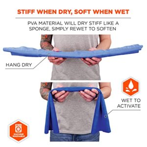 Ergodyne Chill Its 6602 Cooling Towel, Long Lasting Cooling Relief Orange 29.50" x 13.00"