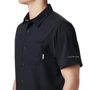 Columbia Men's Standard Slack Tide Camp Shirt, Black, Large