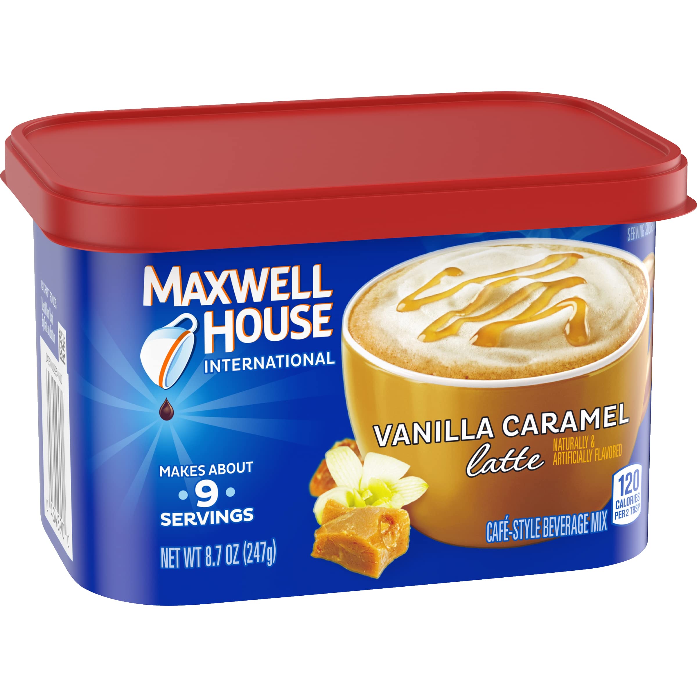 Maxwell House International Vanilla Caramel Latte Mix, 8.7 oz. (Pack of 2)