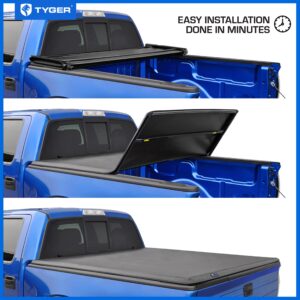 Tyger Auto T3 Soft Tri-Fold Truck Bed Tonneau Cover Compatible with 2009-2014 Ford F-150 | Styleside 6.5' Bed (78") | TG-BC3F1020