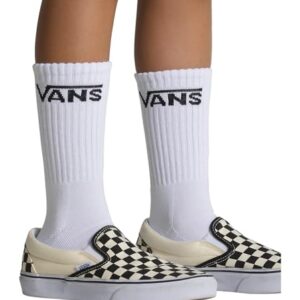 Vans Classic Crew Sock - Boys' - 3-Pack White, 1.0-6.0