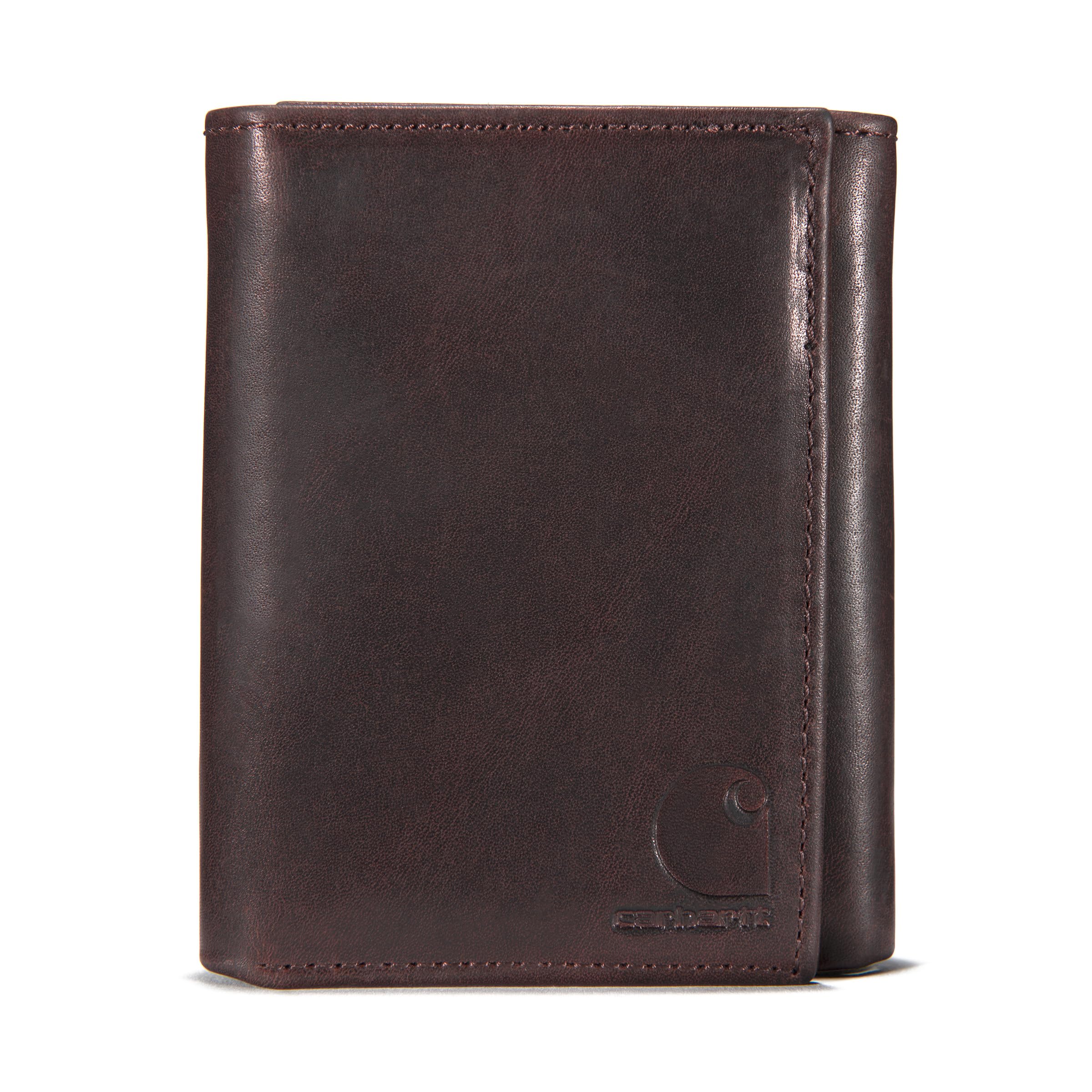 Carhartt Men's Standard Trifold Wallet, Oil Tan - Brown, One Size