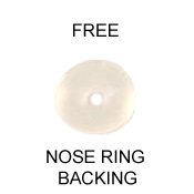 925 Sterling Silver Straight Nose Stud Ring Tiny Small 1mm Clear 22G