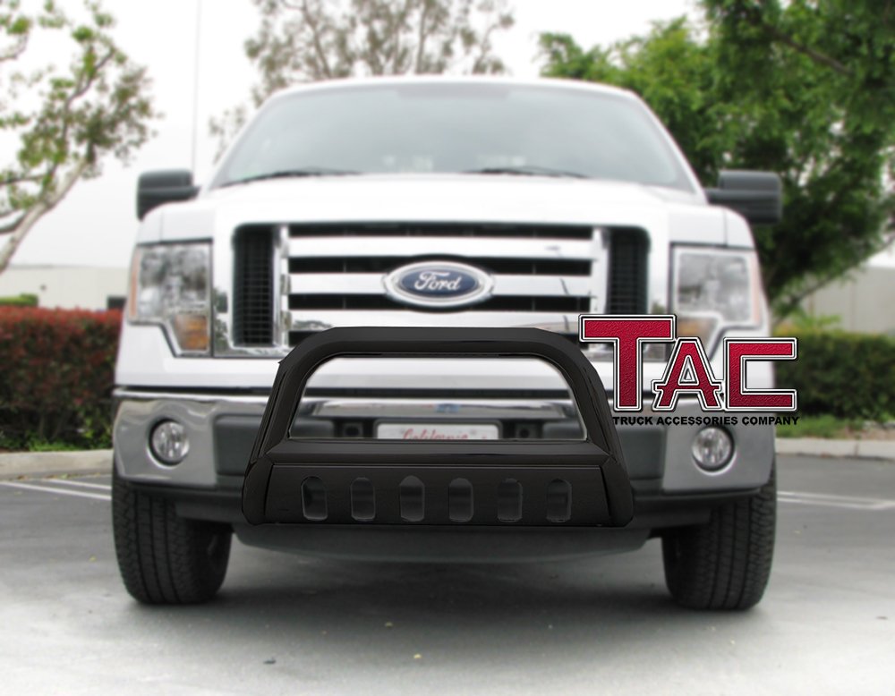 TAC Bull Bar Fit 1998-2012 Ford Ranger/Ranger Edge (Excluded STX Model) Pickup Truck 2.5” Black Front Bumper Grille Guard Brush Guard