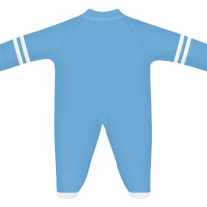 University of North Carolina Tar Heels Sports Shoe Footed Baby Romper,Carolina Blue,6-9 Months