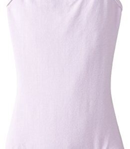 Clementine Girls' Little (2-7) Camisole Leotard Cami Tops Spaghetti Strap Ballerina Dancewear Costumes, Lilac, 6X/7