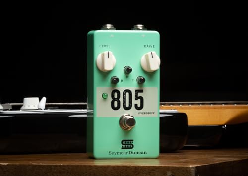 Seymour Duncan 805 Overdrive Guitar Pedal - Versatile with 3-Band Active EQ for Electric Guitars, Perfect for Blues, Country, and Rock