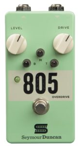 seymour duncan 805 overdrive guitar pedal - versatile with 3-band active eq for electric guitars, perfect for blues, country, and rock