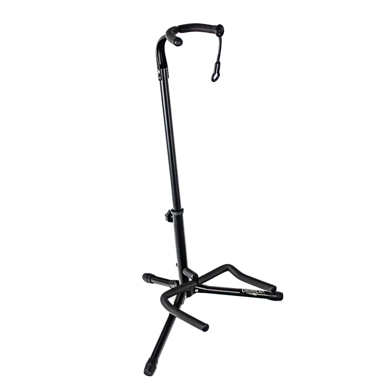 ChromaCast Upright Guitar Stand 2-Tier Adjustable, Extended Height-Fits Acoustic, Electric, Bass, and Extreme Body Shaped Guitars