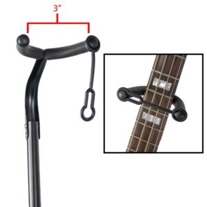 ChromaCast Upright Guitar Stand 2-Tier Adjustable, Extended Height-Fits Acoustic, Electric, Bass, and Extreme Body Shaped Guitars