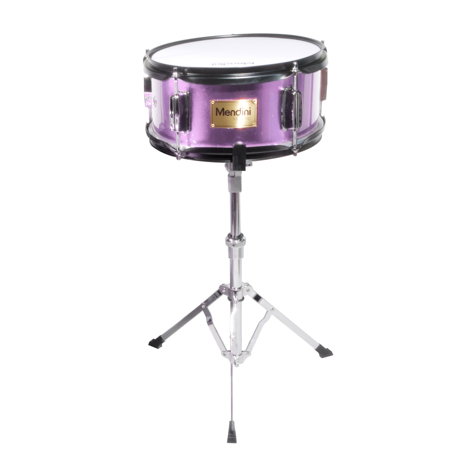 Mendini by Cecilio Drum Set – 3-Piece Kids Drum Set (16"), Includes Bass Drum, Tom, Snare, Drum Throne - Musical Instruments for Age 6-12, Purple Drum Kit