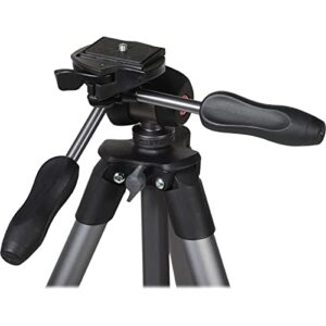 Manfrotto Compact Advanced Aluminum 5-Section Tripod Kit with 3-Way Head, Black (MKCOMPACTADV-BK)